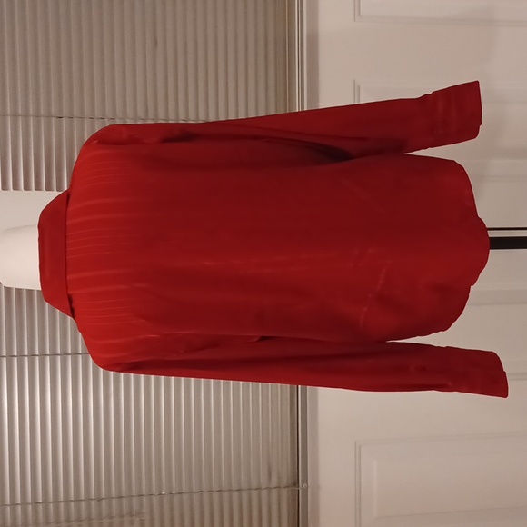 4/$80 Red Striped Blouse - Size Large - Picture 4 of 7